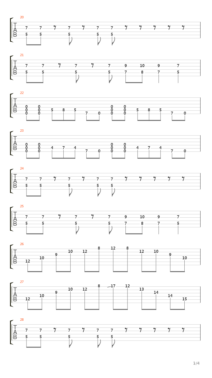 Teeth The Size Of Piano Keys吉他谱