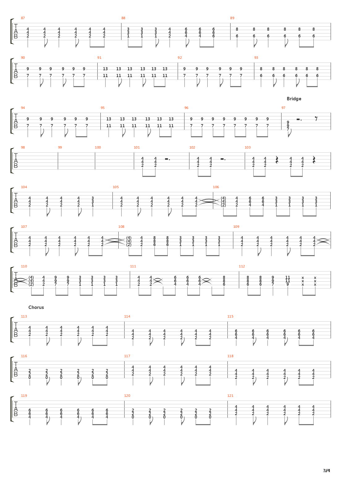 500 Channels吉他谱