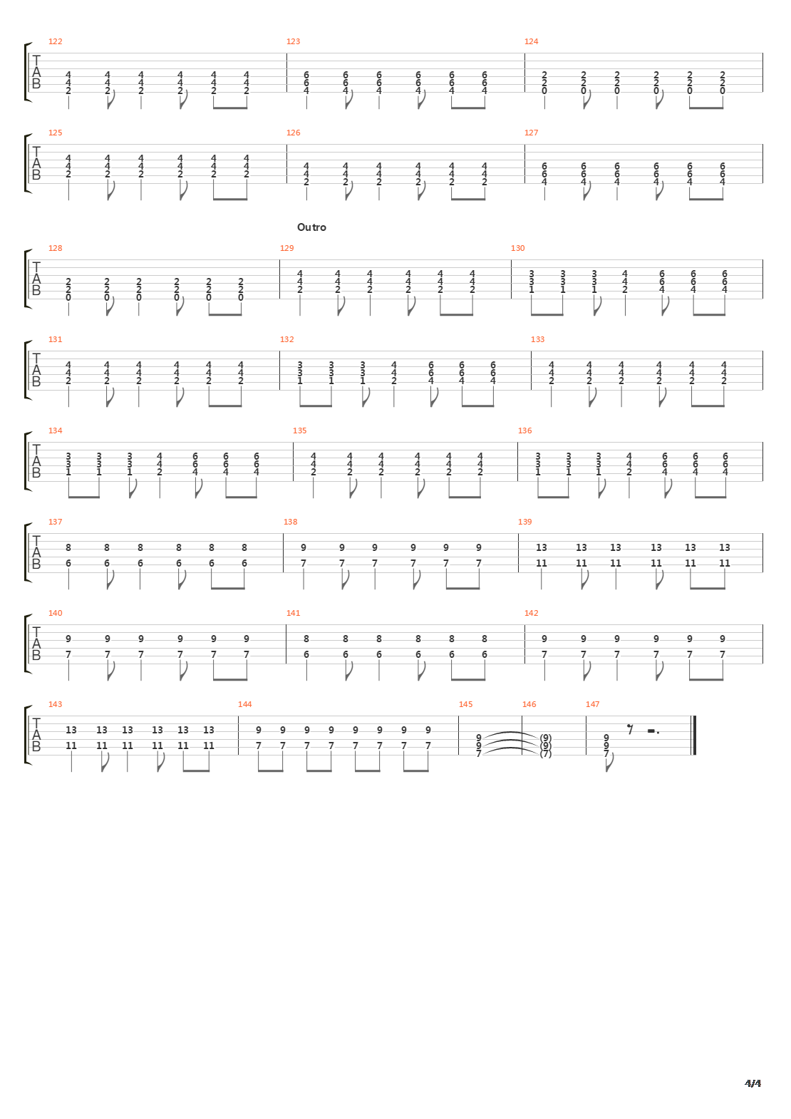 500 Channels吉他谱