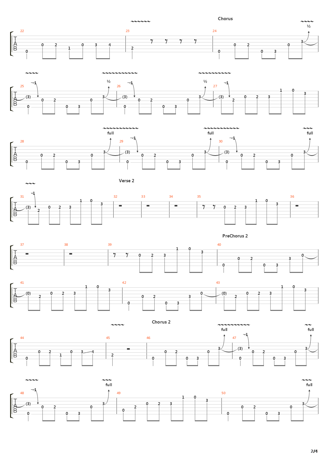 Mission吉他谱