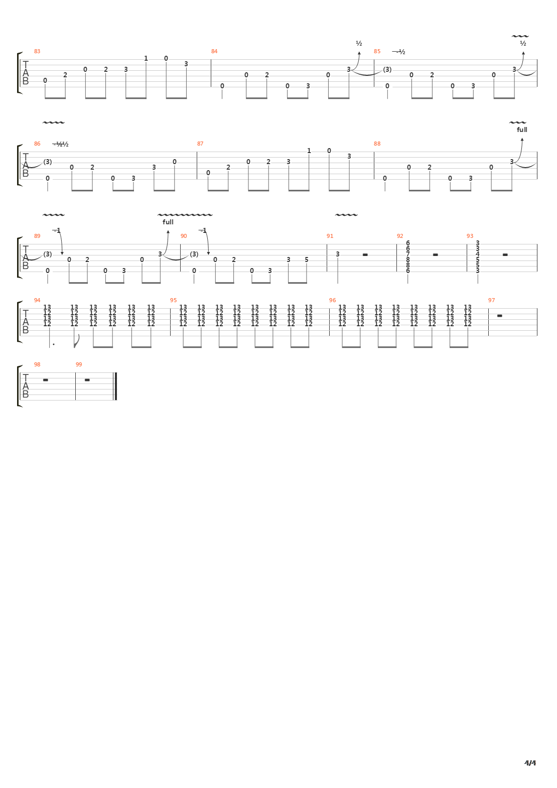 Mission吉他谱