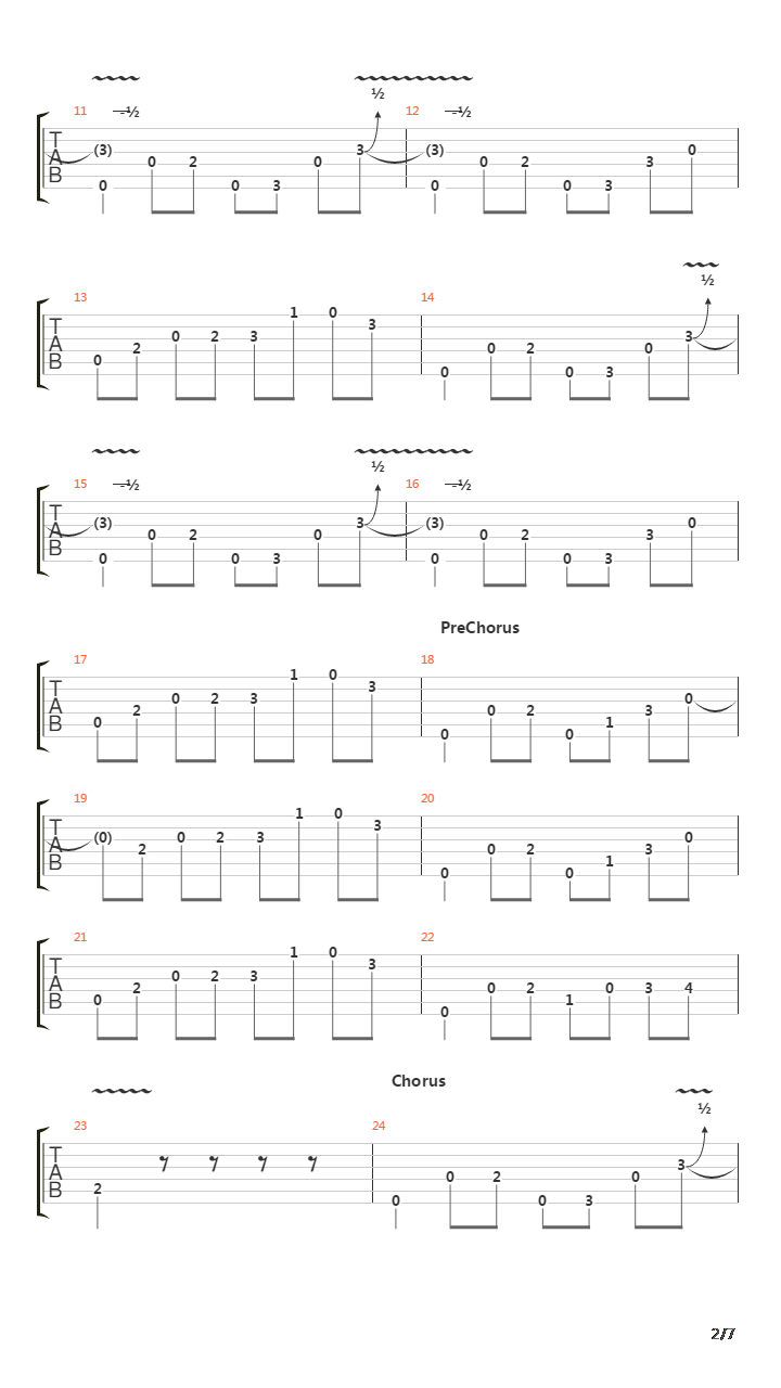 Mission吉他谱