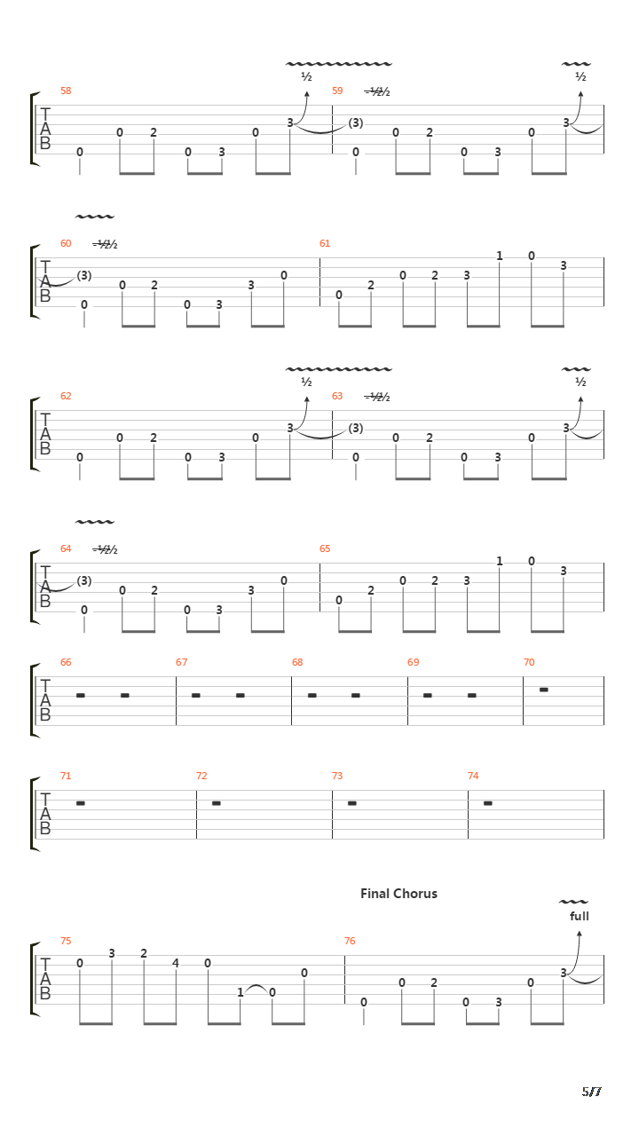 Mission吉他谱