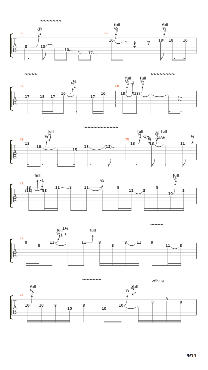 My Way Down吉他谱