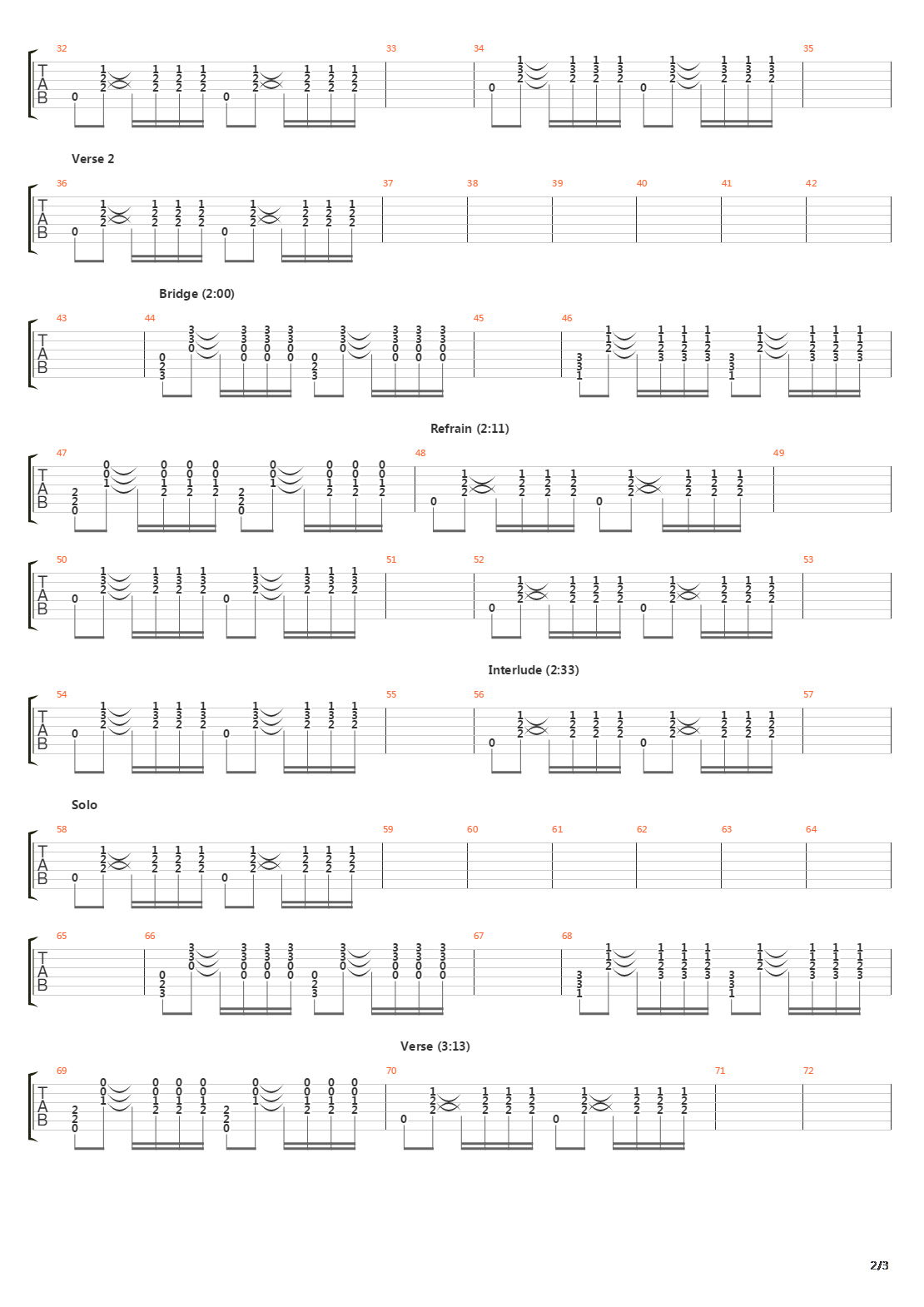 Auberge吉他谱