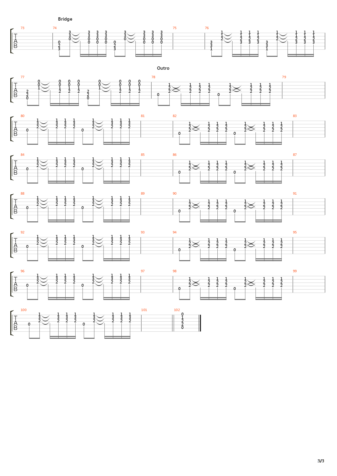 Auberge吉他谱