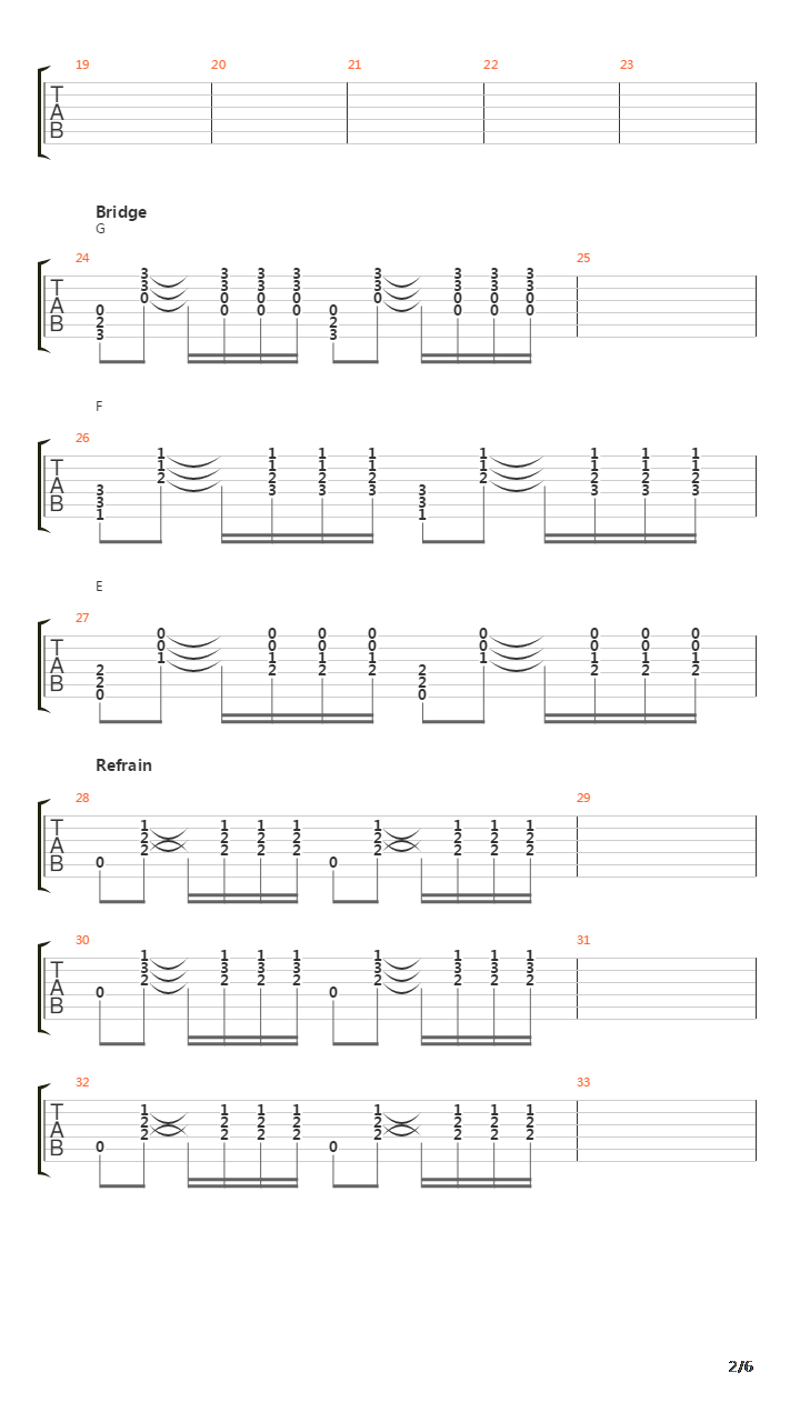 Auberge吉他谱