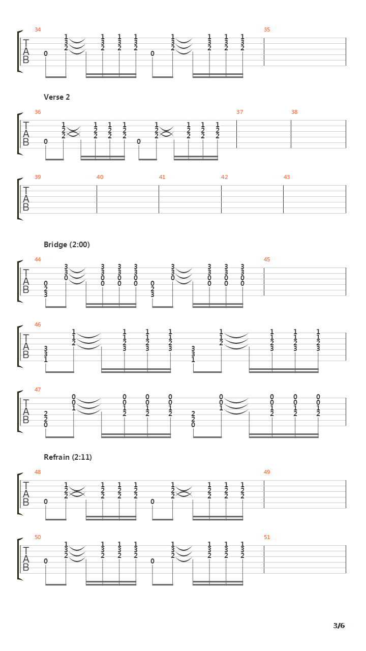 Auberge吉他谱