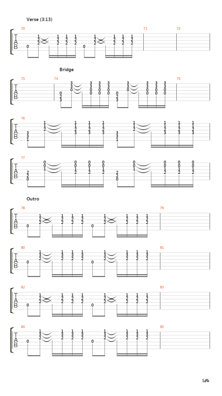 Auberge吉他谱