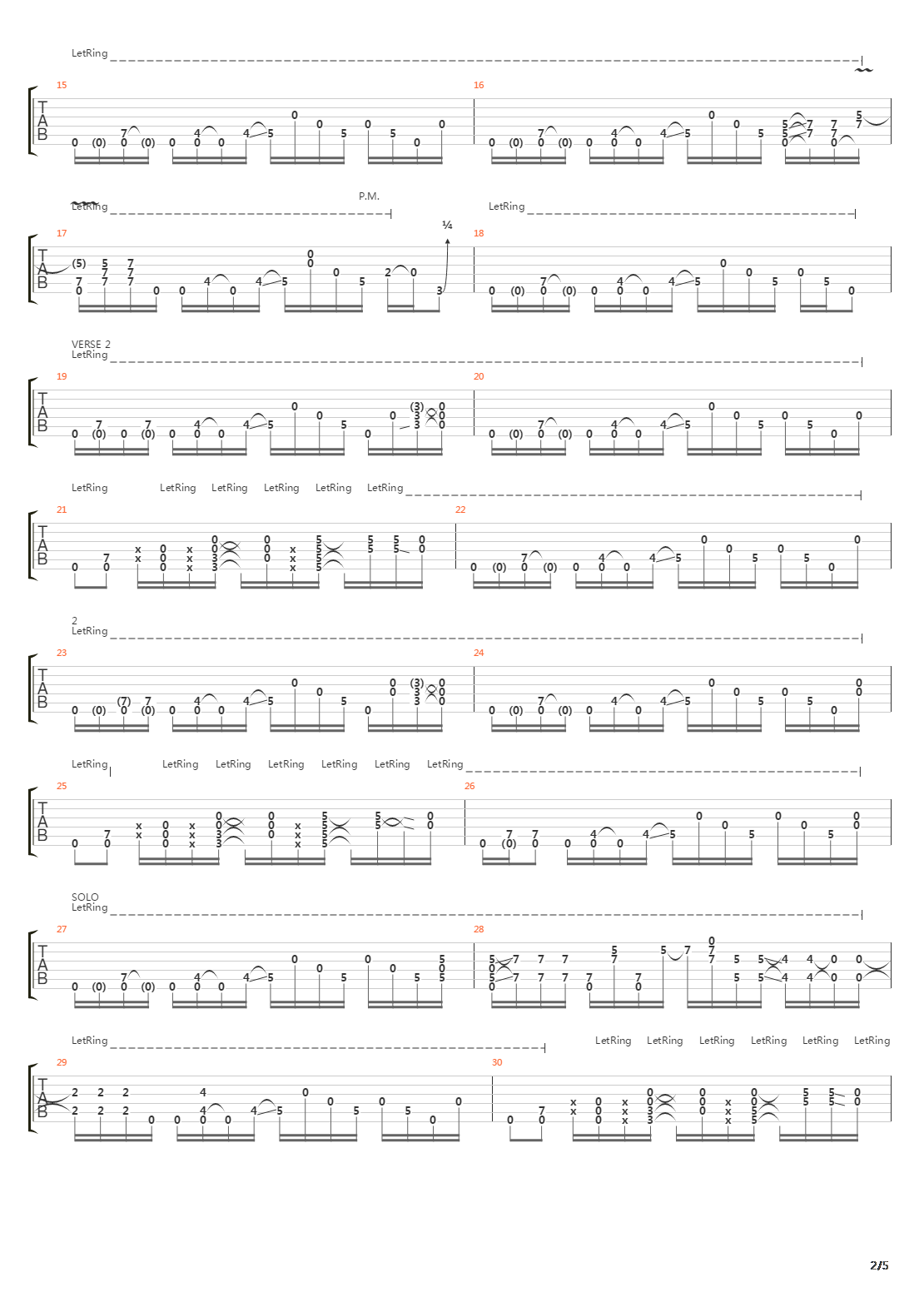 Long Way Around吉他谱