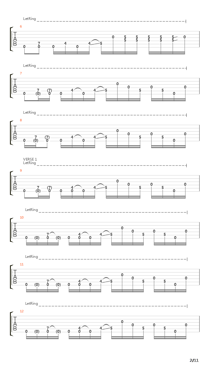 Long Way Around吉他谱