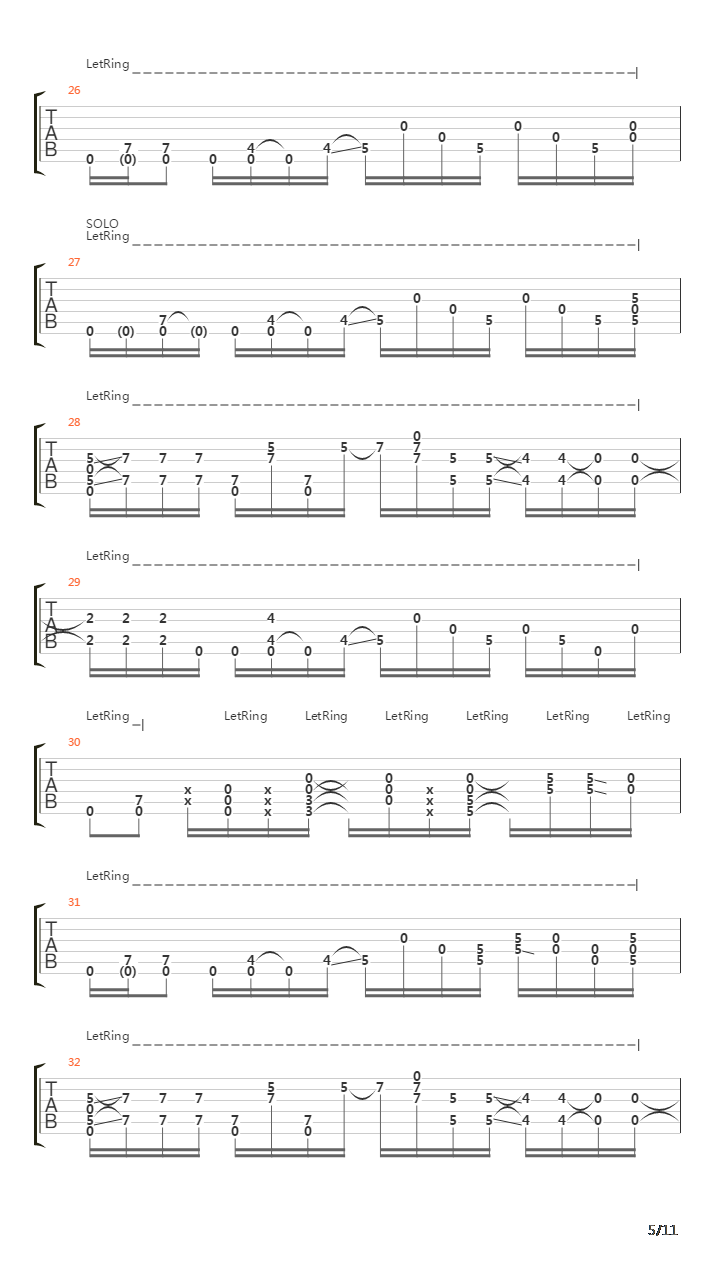 Long Way Around吉他谱