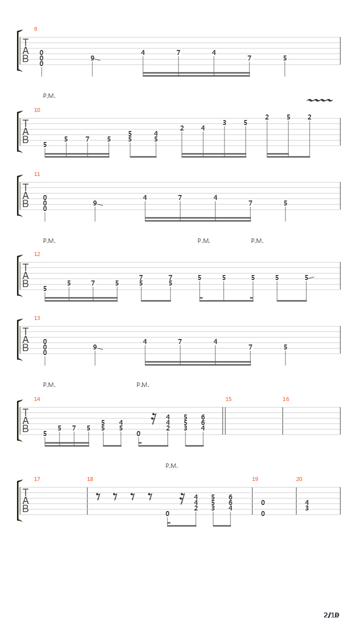 Playing Dead吉他谱