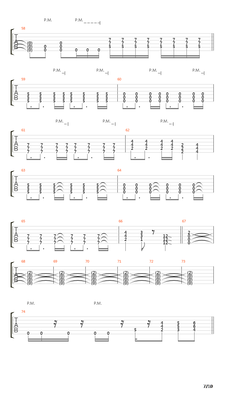 Playing Dead吉他谱