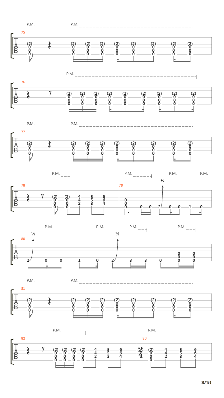 Playing Dead吉他谱