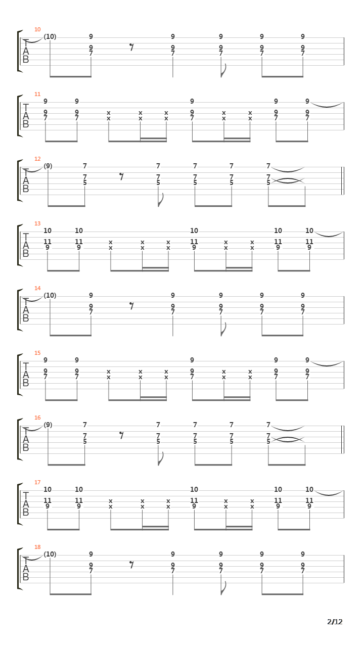 The Longest Mile吉他谱