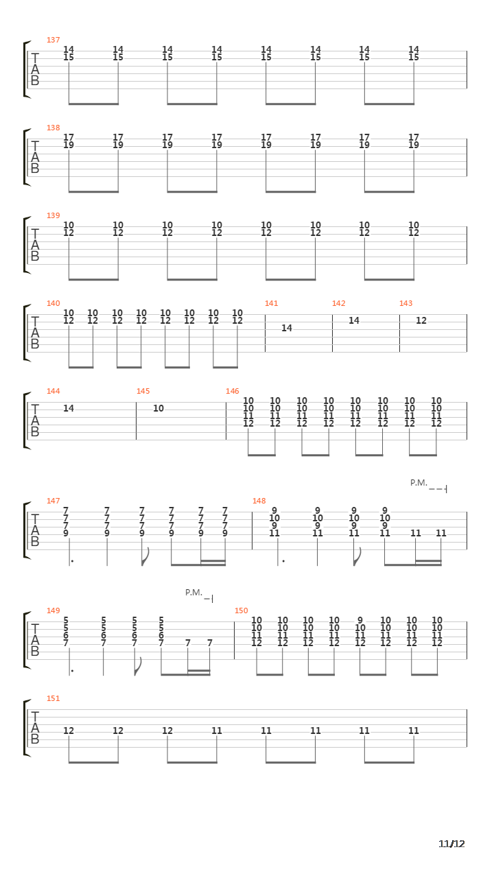 The Longest Mile吉他谱