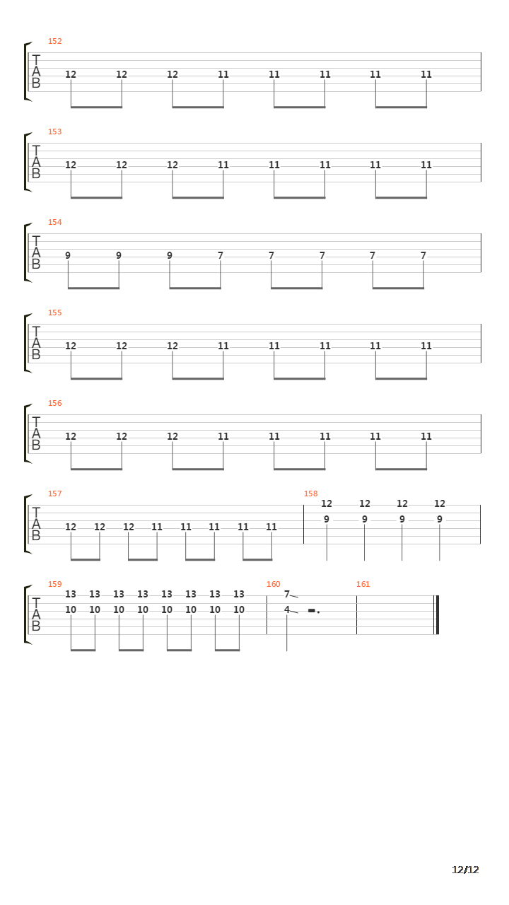 The Longest Mile吉他谱