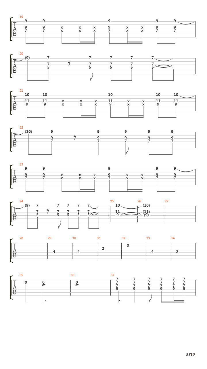 The Longest Mile吉他谱