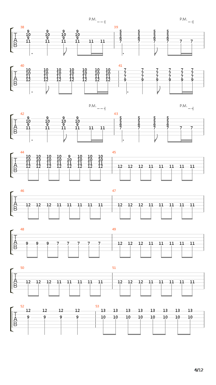 The Longest Mile吉他谱