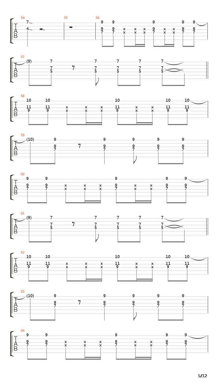 The Longest Mile吉他谱