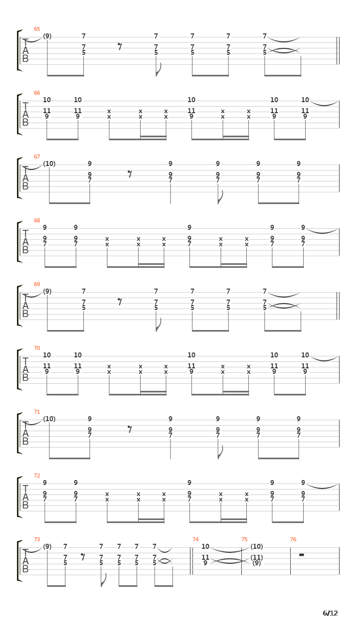 The Longest Mile吉他谱