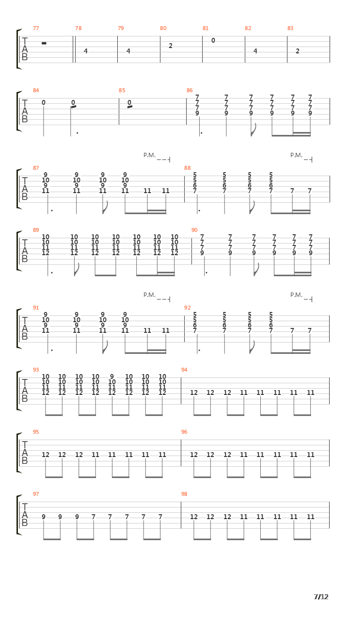 The Longest Mile吉他谱