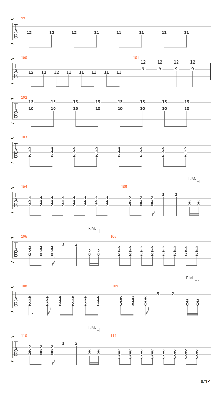 The Longest Mile吉他谱