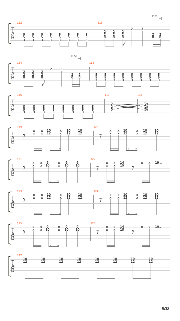 The Longest Mile吉他谱