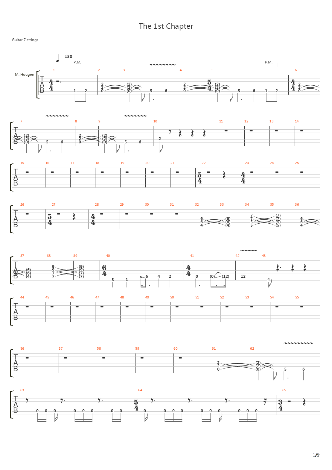 The First Chapter吉他谱