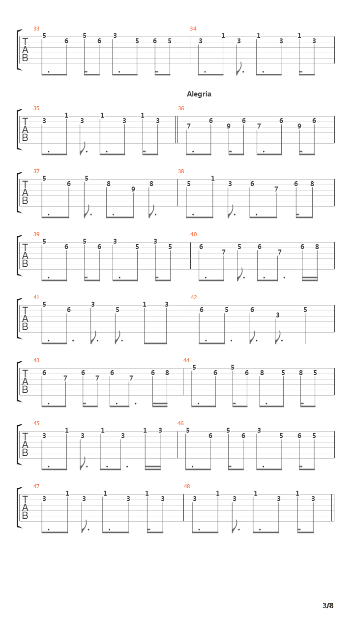 Alegra吉他谱
