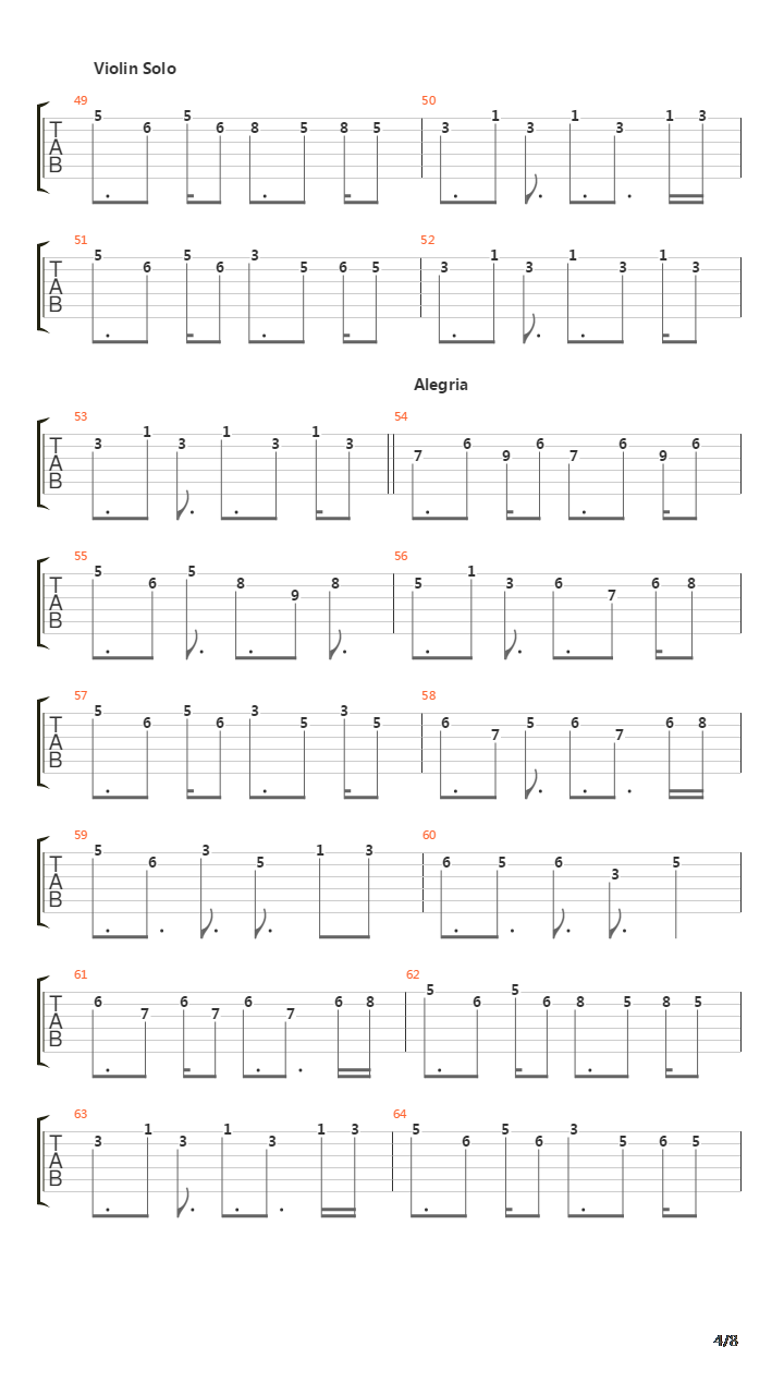 Alegra吉他谱