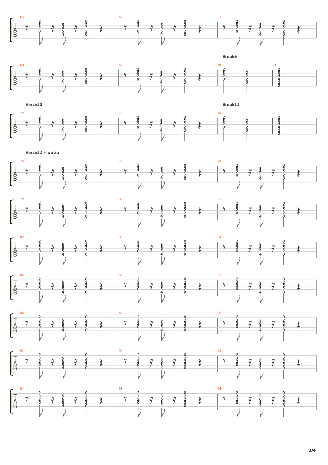 Train In Vain吉他谱