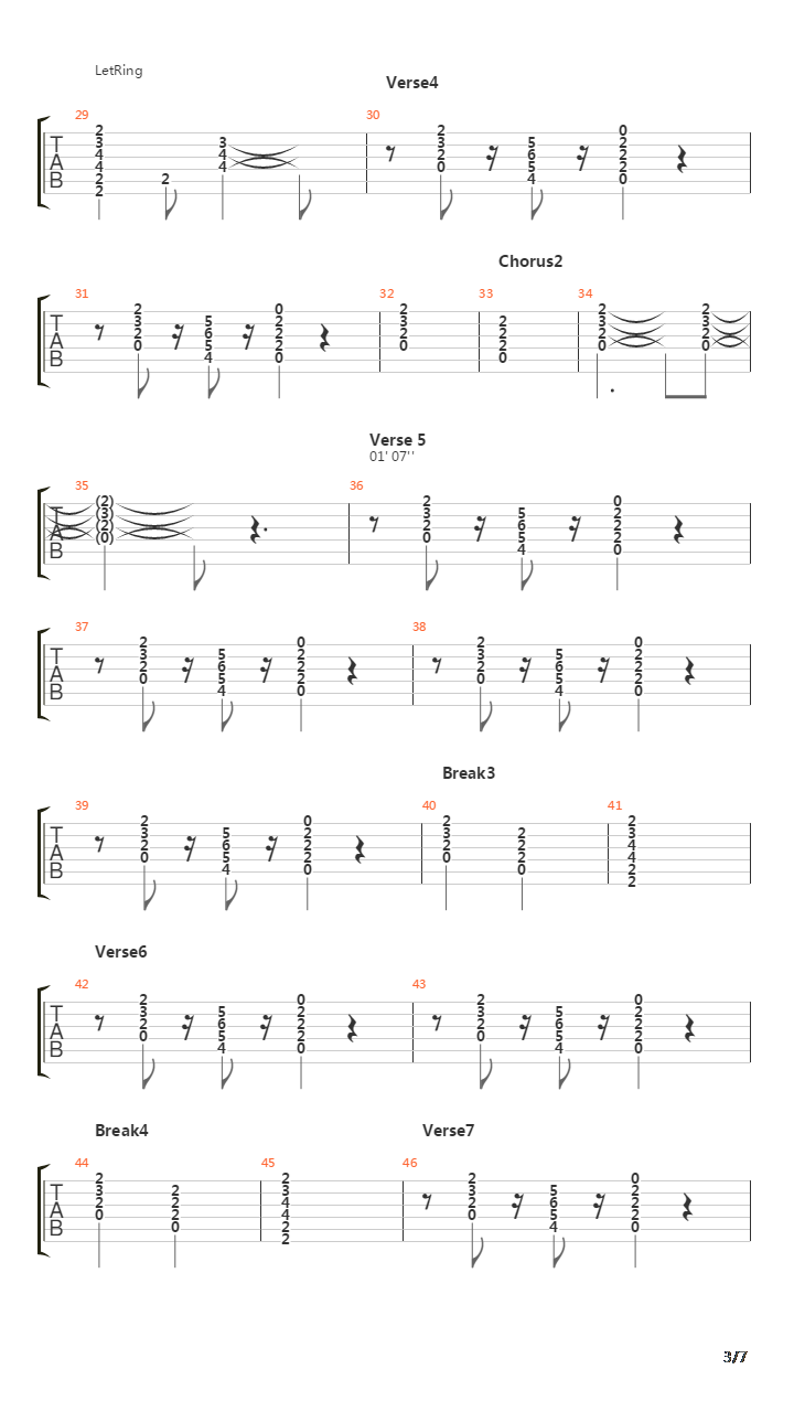 Train In Vain吉他谱