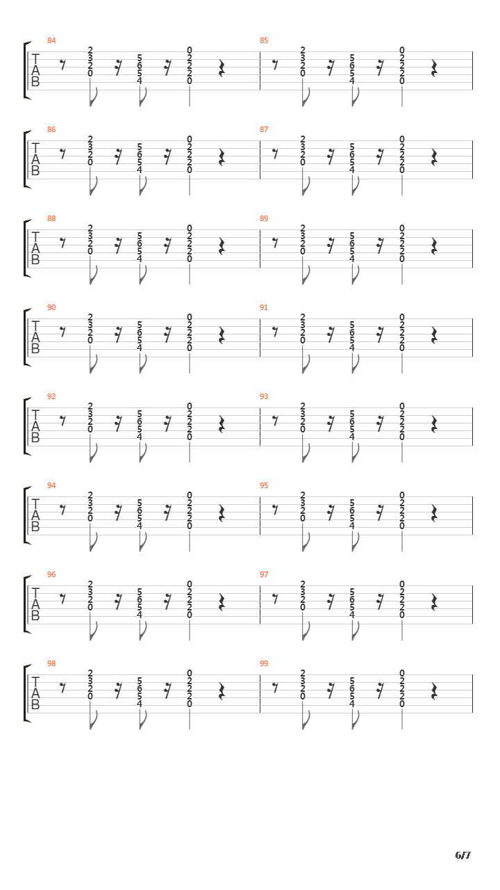 Train In Vain吉他谱