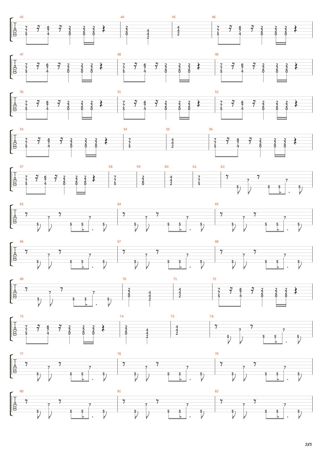 Train In Vain吉他谱