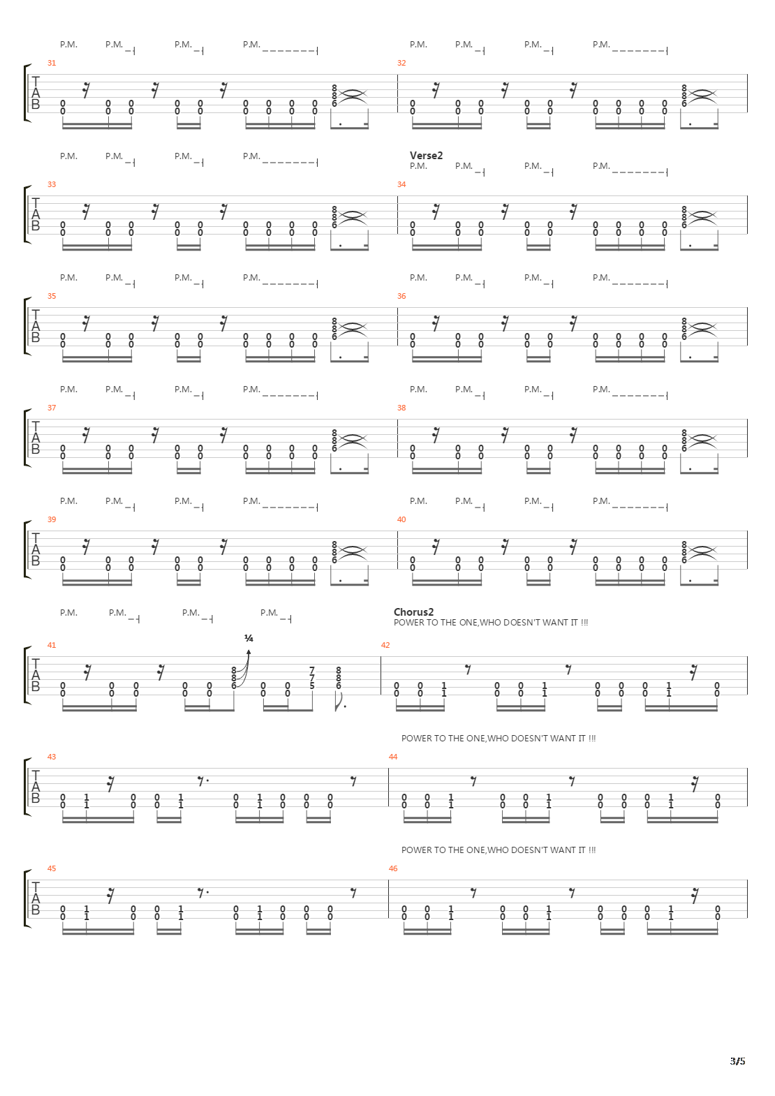 Power吉他谱