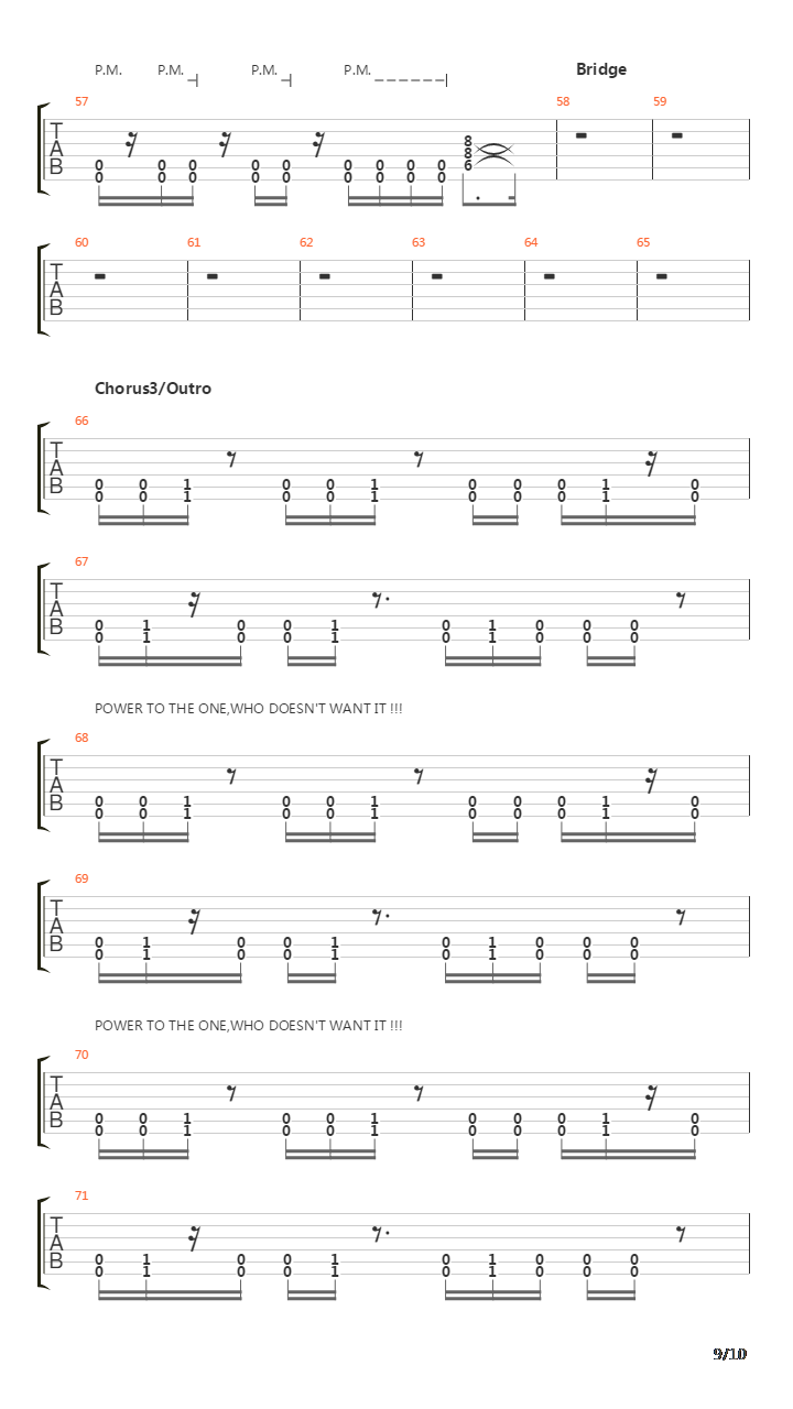 Power吉他谱