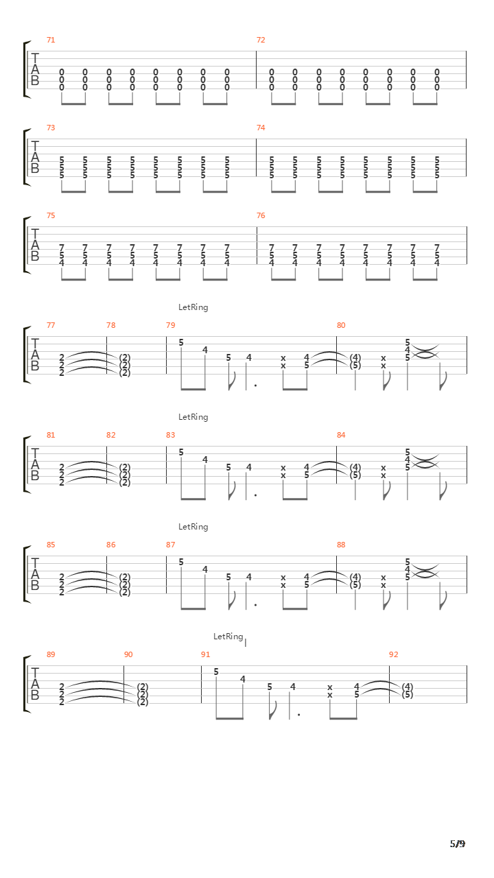 Song For The Broken吉他谱