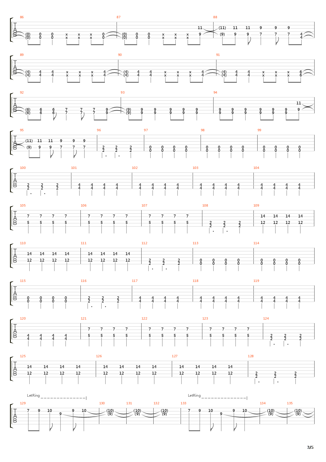 Valleys吉他谱