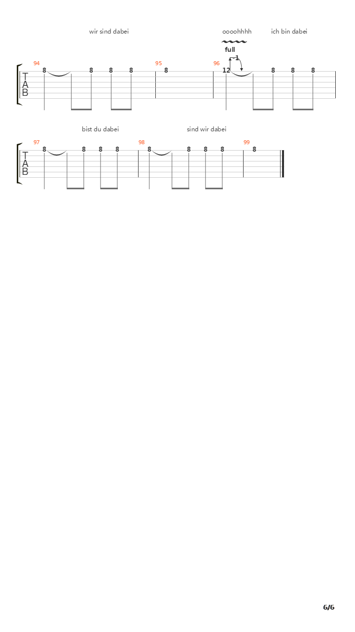 Gewinner吉他谱