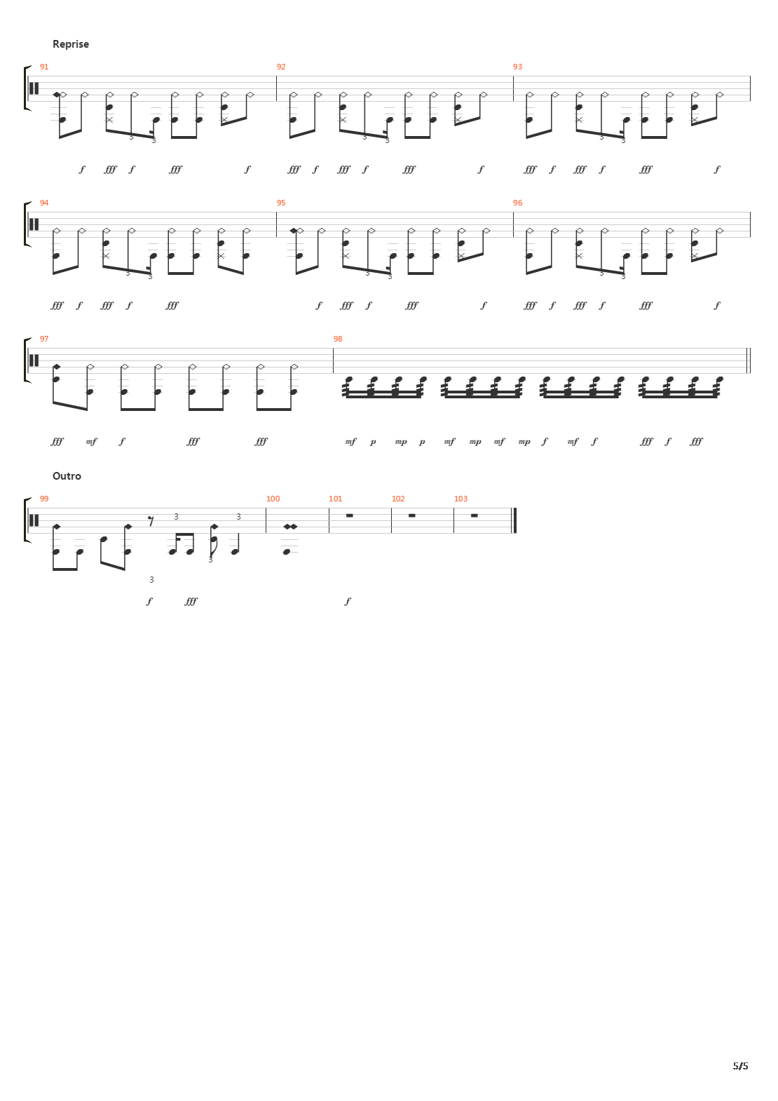 Ghost吉他谱