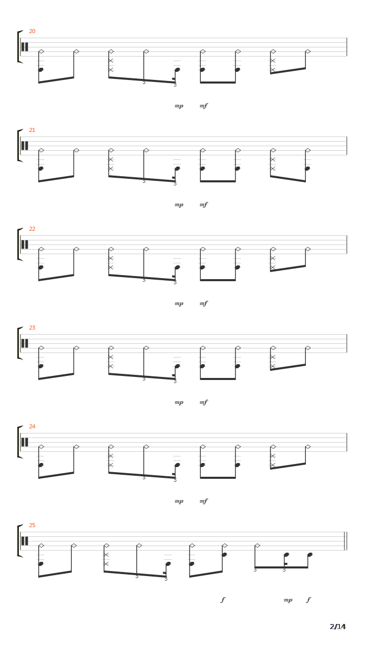 Ghost吉他谱