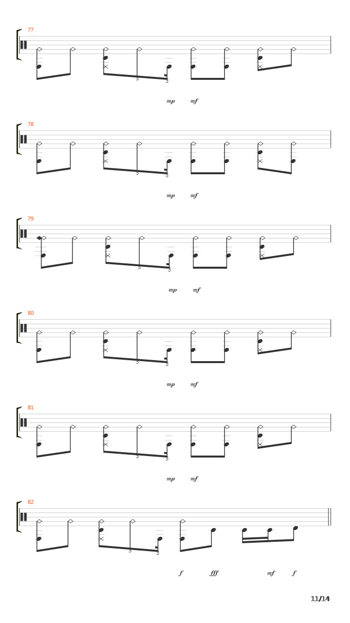 Ghost吉他谱