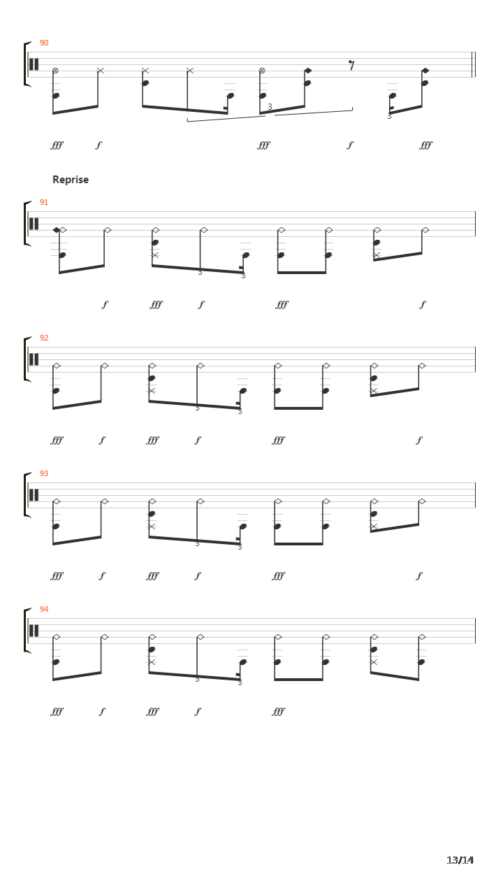 Ghost吉他谱