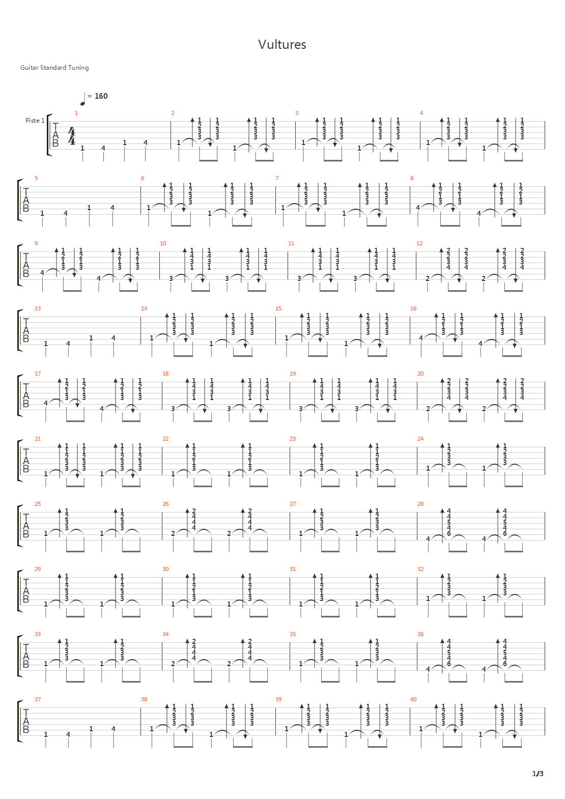 Vultures吉他谱