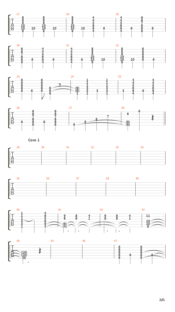 An吉他谱