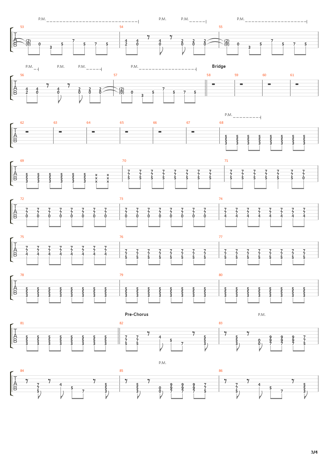 Crossing The Frame吉他谱