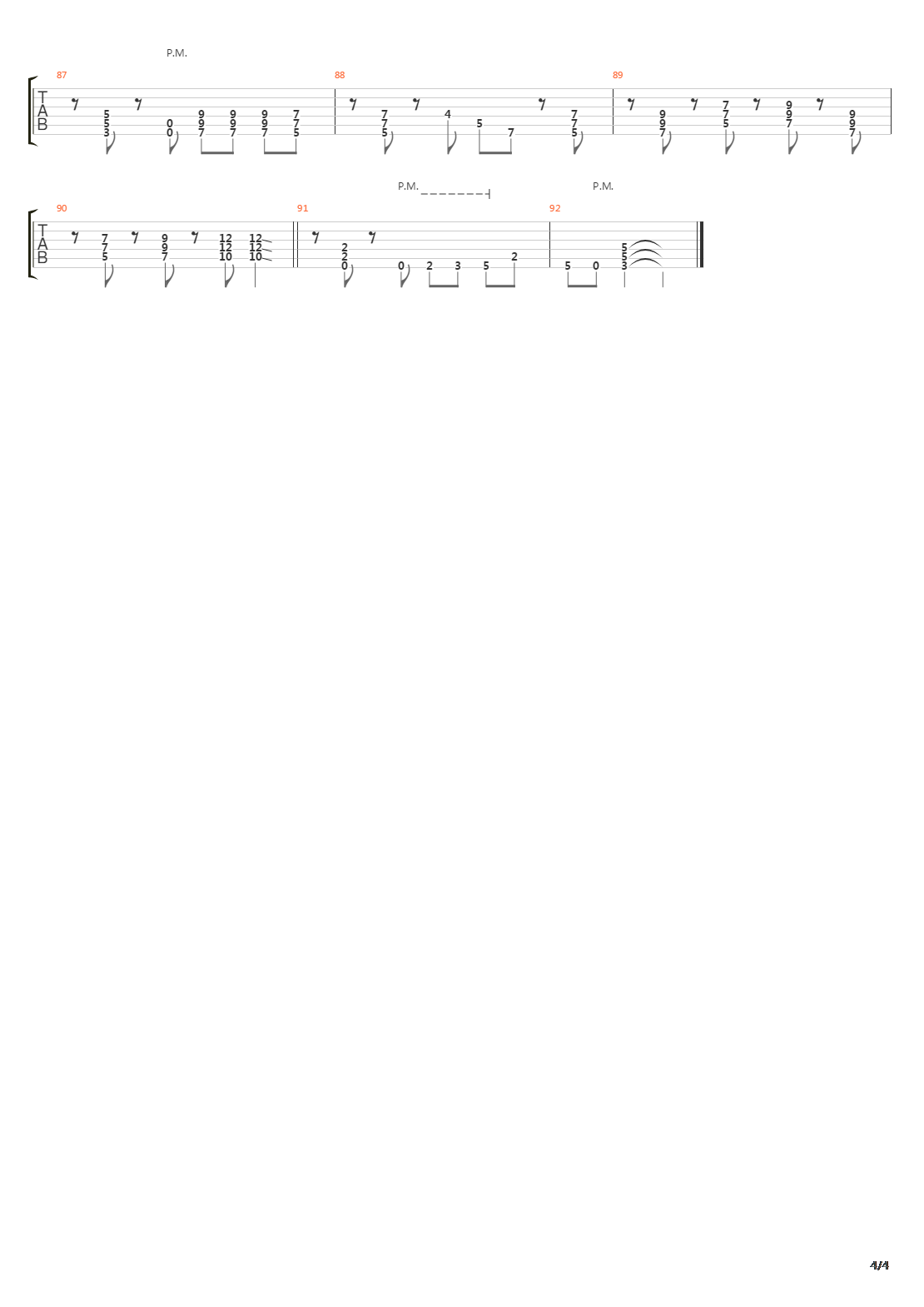 Crossing The Frame吉他谱