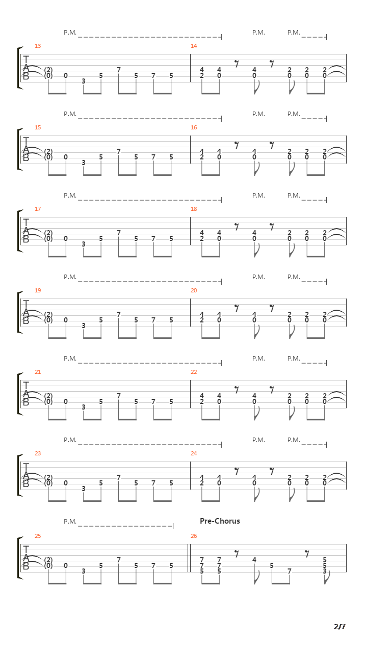 Crossing The Frame吉他谱